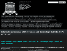 Tablet Screenshot of ijbst.org